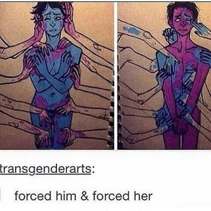 forced him & forced her