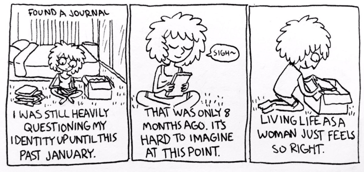 Found a journal. I was still heavily questioning my identity up until this past January. (