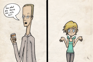 "Son, what are these blue pills for?"